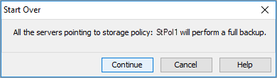 non deduplicated storage policy