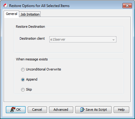 Command Line Interface - Restore - Exchange Public Folder Agent