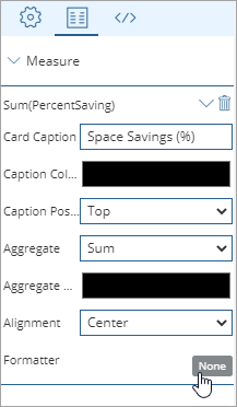 component measure formatter