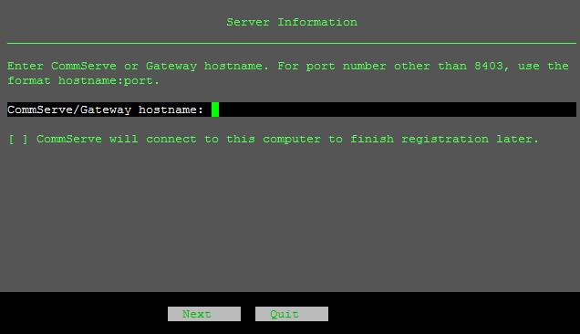 Installing the Production CommServe Host on Linux (20)