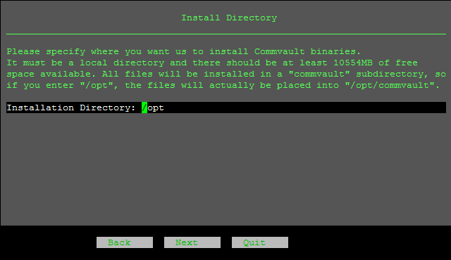 Installing the Production CommServe Host on Linux (25)