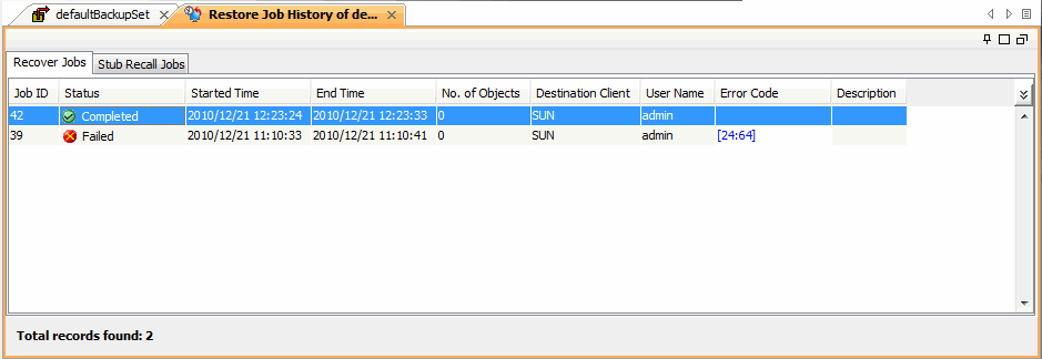 Idataagent Restore - Mac File System iDataAgent