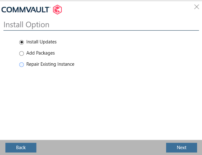 Installer_Install Option page