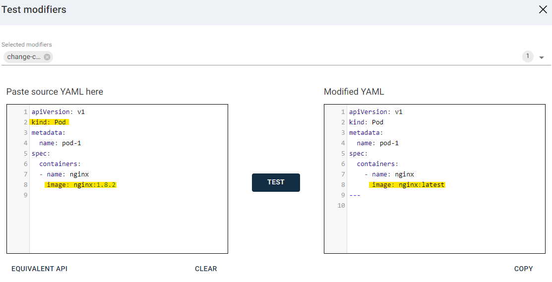 Modifying Fields in Restored Kubernetes Resource YAMLs - example 5