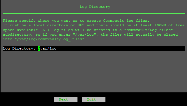 Installing the Production CommServe Host on Linux (17)