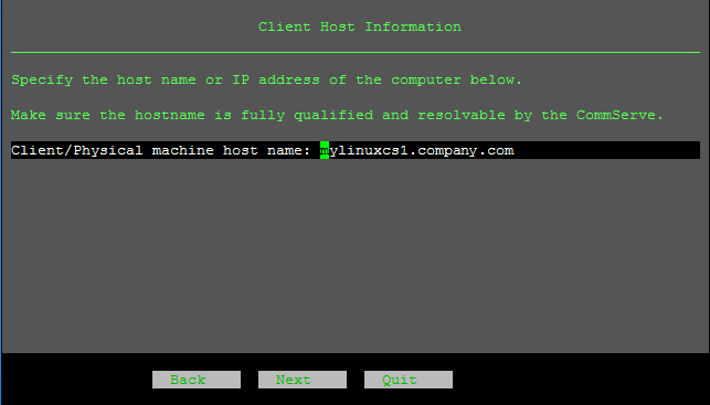 Installing the Production CommServe Host on Linux (29)