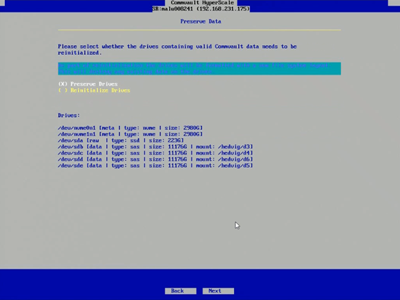 Recovering an HyperScale X Appliance Node (2)