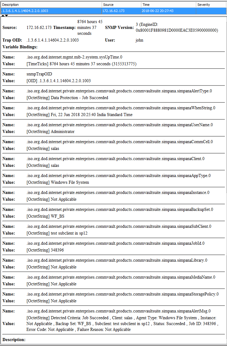 SNMP Trap Examples